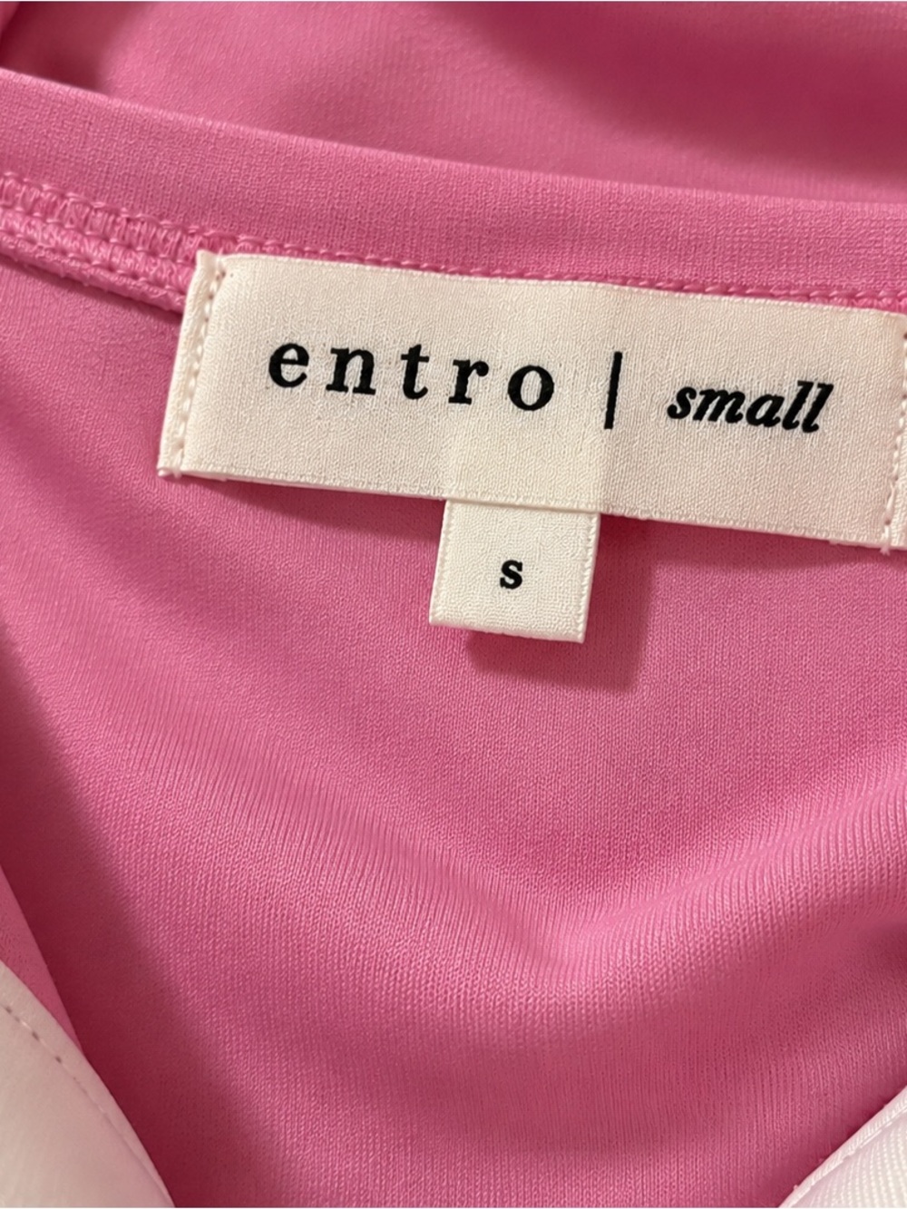 Entro Pink White Colorblock Two Piece Pullover & Mini Skort Set Size Small - Picture 2 of 2